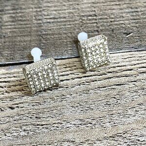 Iced Out Hip Hop Zirconia Stud Earrings